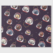 Hunde Astronauten Cadeaupapier (Vlak)