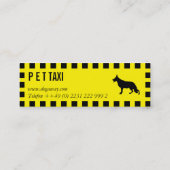 Hunde Taxi Mini Visitekaartje (Achterkant)