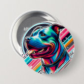 Hundekopf Ronde Button 7,6 Cm (Voorkant /achterkant)