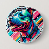 Hundekopf Ronde Button 7,6 Cm (Voorkant)