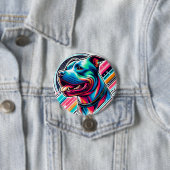 Hundekopf Ronde Button 7,6 Cm (In situ)