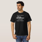 Hundentrimeerder ondernemer personaliseren t-shirt (Voorkant volledig)