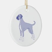 Hunderasse Boxer Keramisch Ornament (Rechts)