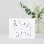 Hunderasse Chow-Chow Briefkaart (Staand voorkant)