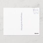 Hunderasse Chow-Chow Briefkaart (Achterkant)