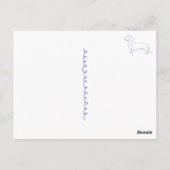 Hunderasse Dackel Briefkaart (Achterkant)