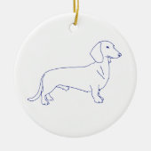 Hunderasse Dackel Keramisch Ornament (Voorkant)