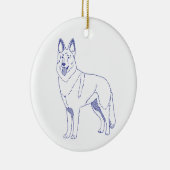 Hunderasse Deutscher Schäferhund Keramisch Ornament (Rechts)