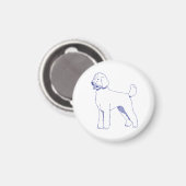 Hunderasse Goldendoodle Magneet (Voorkant / Achterkant)