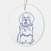Hunderasse Havanese Keramisch Ornament (Links)