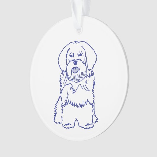 Hunderasse Havanese Ornament (voorkant)