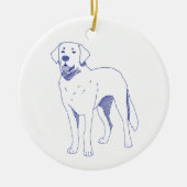 Hunderasse Labrador Keramisch Ornament (Voorkant)