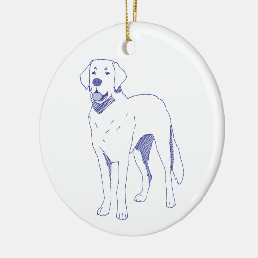 Hunderasse Labrador Keramisch Ornament (Links)