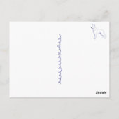Hunderasse Schäferhund Briefkaart (Achterkant)