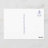 Hunderasse Shih Tzu Briefkaart (Achterkant)
