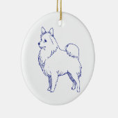 Hunderasse Spitz Keramisch Ornament (Rechts)