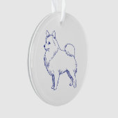 Hunderasse Spitz Ornament (voorkant)