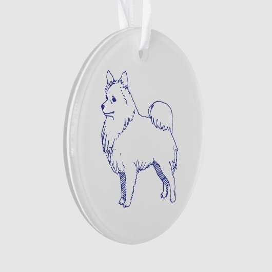 Hunderasse Spitz Ornament (voorkant)