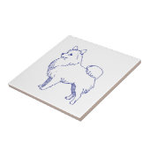 Hunderasse Spitz Tegeltje (Zijkant)