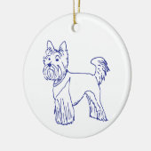 Hunderasse Yorkshire Terrier Keramisch Ornament (Links)