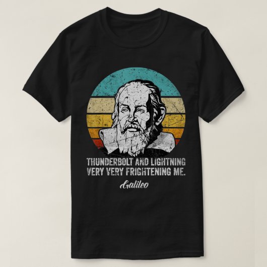 hunderbolt bliksemschicht over de fysica van de Ga T-shirt (Design voorkant)
