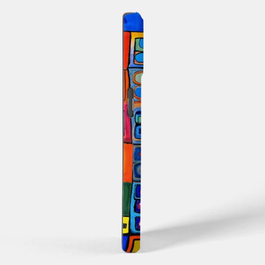 Hundertwasser geïnspireerde levendige pleinen Case-Mate iPhone case (Achterkant / Rechts)