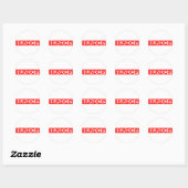 Hundo P Stamp Ronde Sticker (Vel)