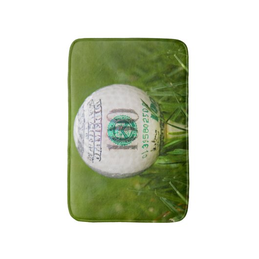 Hundred Dollar Golf Ball Badmat (Voorkant Verticaal)