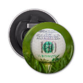 Hundred Dollar Golf Ball Button Flesopener (Voorkant)