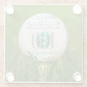Hundred Dollar Golf Ball Glazen Onderzetter (Achterkant)