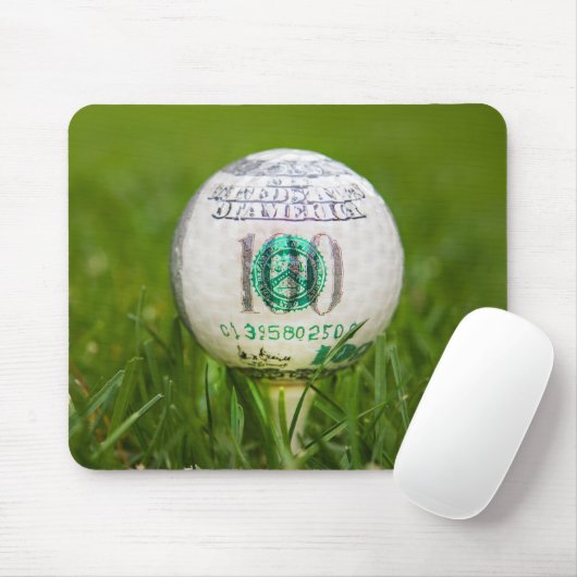 Hundred Dollar Golf Ball Muismat (Met muis)