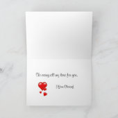 Hundred Hearts-Valentijnsdag Feestdagen Kaart (Binnen)