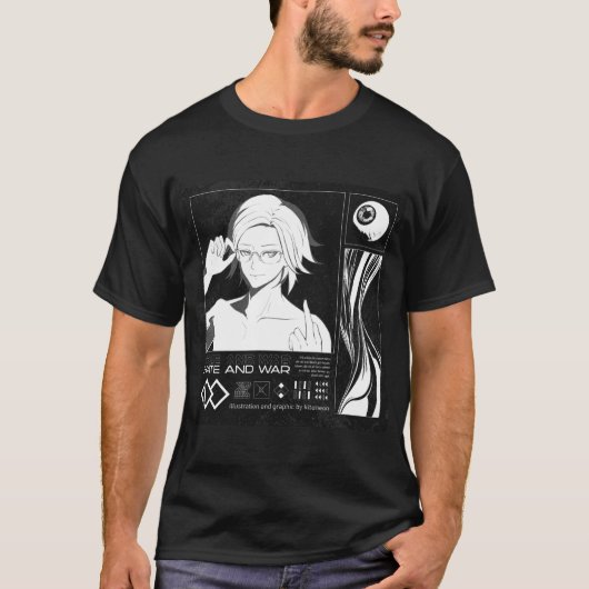 Hundred Line - Eito Aotsuki Grafisch T-shirt (Voorkant)