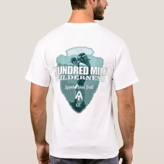 Hundred Mile Wilderness (pijlpunt T) T-shirt (Achterkant)