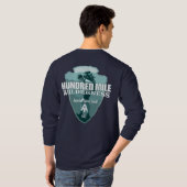 Hundred Mile Wilderness (pijlpunt T) T-shirt (Achterkant volledig)