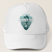 Hundred Mile Wilderness (pijlpunt T) Trucker Pet (Voorkant)