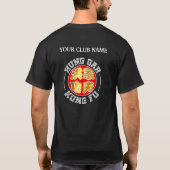Hung Ga Kung Fu | UW LOGO | Chinese tekens T-shirt (Achterkant)