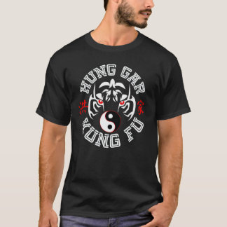 Hung Gar Kung Fu Tiger met Yin Yang Symbol T-shirt