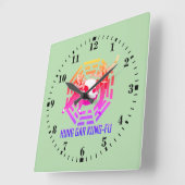 Hung Gar Kung-Fu Vierkante Klok (Hoek)