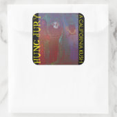 HUNG JURY KUSH VIERKANTE STICKER (Tas)