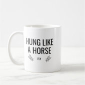 Hung Like A Horse Fly - Funny Sarcastic Horsefly W Koffiemok (Links)