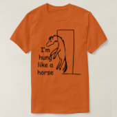 Hung like a Horse T-shirt (Design voorkant)