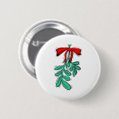 Hung Mistletoe Ronde Button 5,7 Cm (Voorkant /achterkant)
