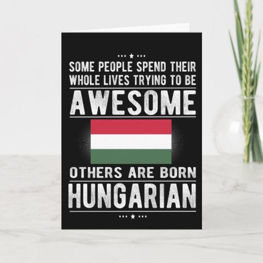 Hungarian Flag Hungary Heritage Hungarian Kaart (Voorkant)
