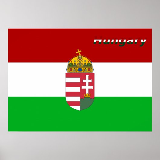 Hungarian flag poster (Voorkant)