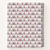 Hungarian Folk Floral Pattern Notitieboek (Achterkant)