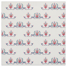 Hungarian Folk Floral Textile Pattern
