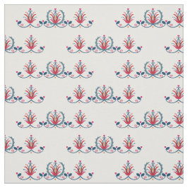 Hungarian Folk Floral Textile Pattern Stof