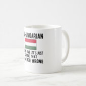 Hungarian Heritage Hungary Roots Hungarian Flag Koffiemok (Voorkant rechts)