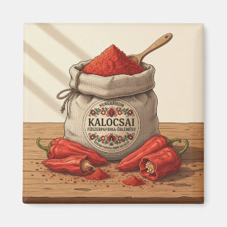 Hungarian Kalocsai Paprika – Red Paprika Powder  Magneet